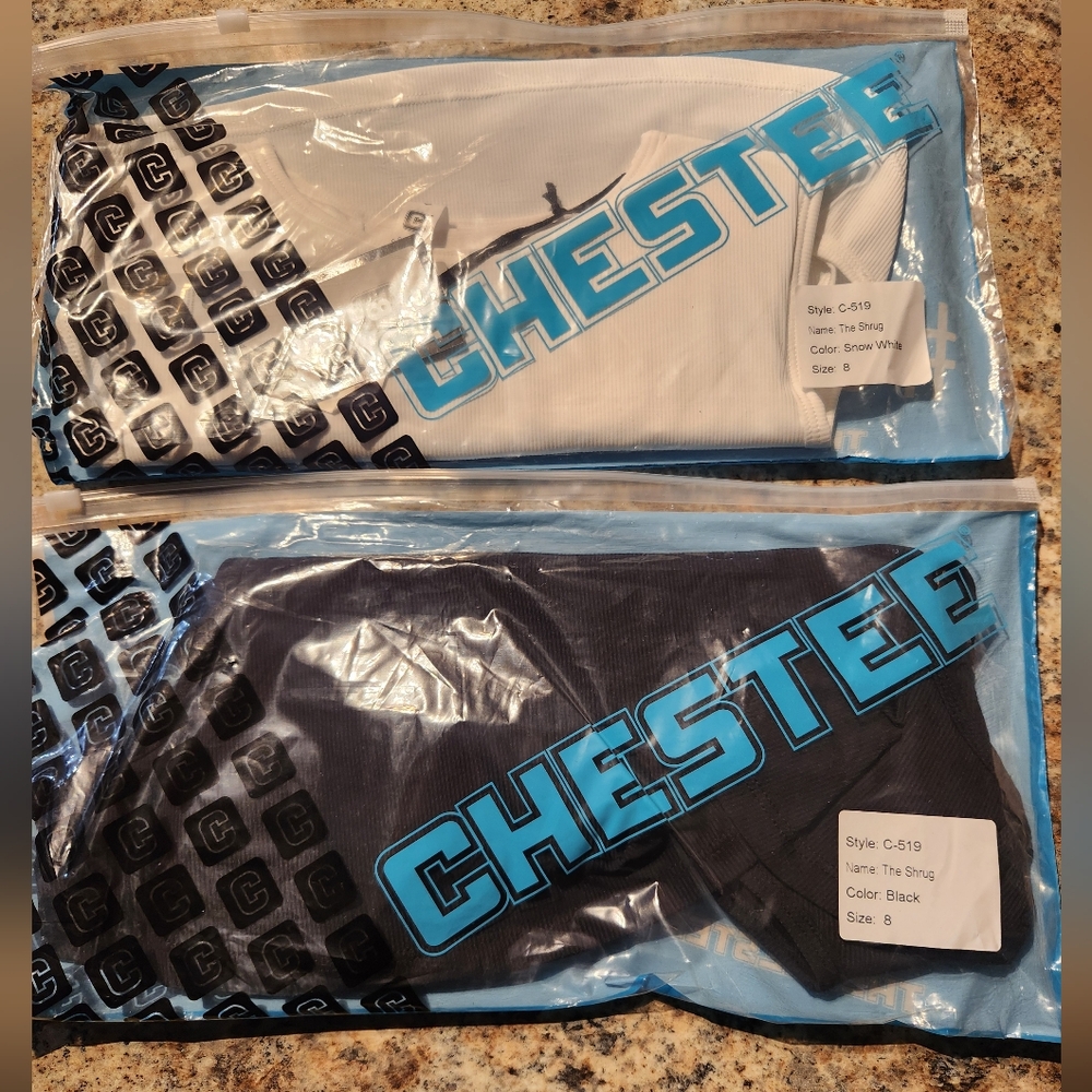 Chestee shruggies- size 8